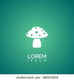 mushroom icon. vegetable sign