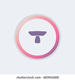 mushroom icon. vegetable sign