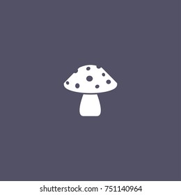 mushroom icon. vegetable sign