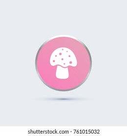 mushroom icon. vegetable sign