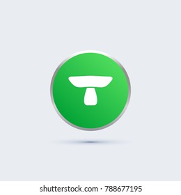 mushroom icon. vegetable sign