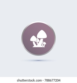 mushroom icon. vegetable sign