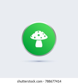 mushroom icon. vegetable sign