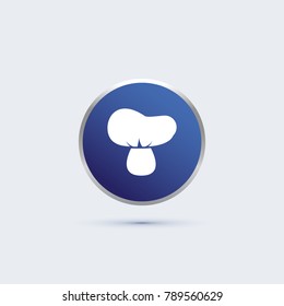 mushroom icon. vegetable sign