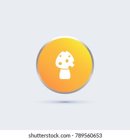 mushroom icon. vegetable sign