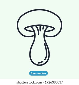 mushroom icon. mushroom vegetable symbol template for graphic and web design collection logo vector illustration