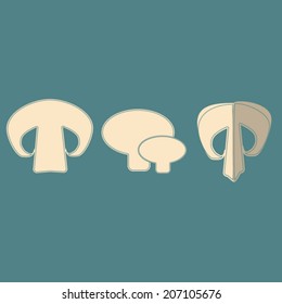 mushroom icon for web (champignon)