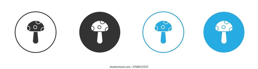Mushroom icon For web, mobile.Vector Illustration