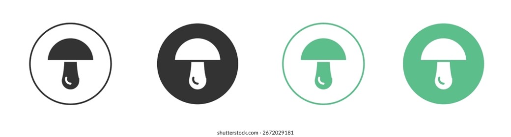 Mushroom icon for your website or app. eps10