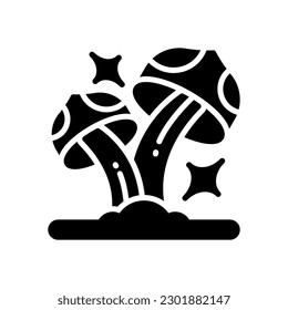 icono de hongo para tu sitio web, móvil, presentación y diseño de logotipo.