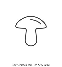 Mushroom icons. Simple shiitake mushroom vector symbol. Fungi vector.