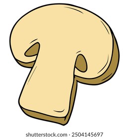 mushroom illustration hand drawn isolated vector