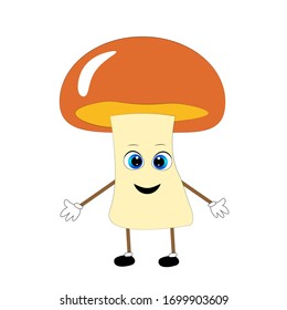 mushroom illustration. healthy and organic vegetable