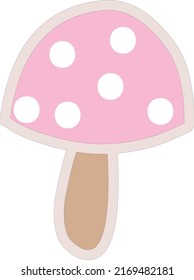 Mushroom illustration on a white background