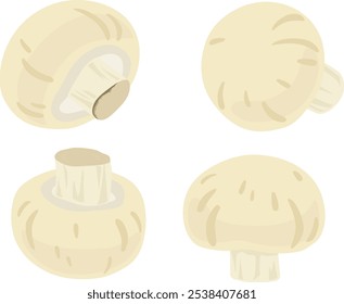 Mushroom illustration set.
I drew some delicious looking mushrooms.