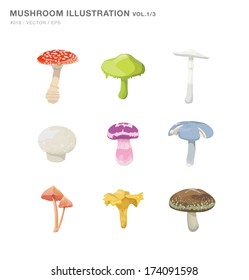 Mushroom Illustration vol.1/3
