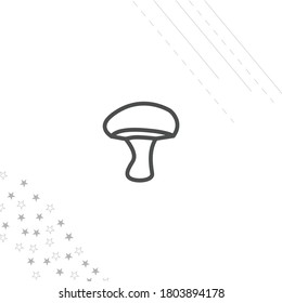 mushroom isolated line icon for web and mobile