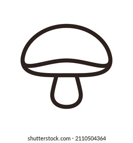 Mushroom isolated on white background