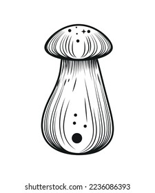 mushroom isolated on white background icon