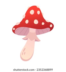 Mushroom isolated on white. Vector illustration