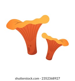 Mushroom isolated on white. Vector illustration