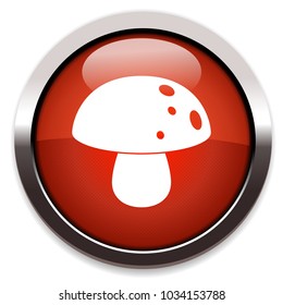 mushroom isolated vector icon
