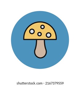 Mushroom Isolated Vector icon which can easily modify or edit

