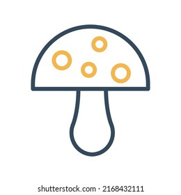 Mushroom Isolated Vector icon which can easily modify or edit


