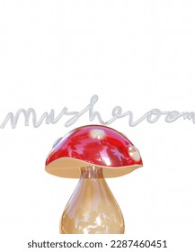 mushroom jelly so cute vector with white background