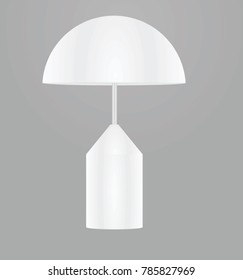 Mushroom lamp. vector illustration