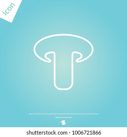 Mushroom line icon