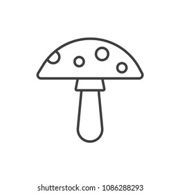 Mushroom line icon.