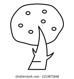 mushroom Line Icon