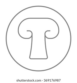 Mushroom line icon.