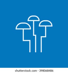 Mushroom line icon.