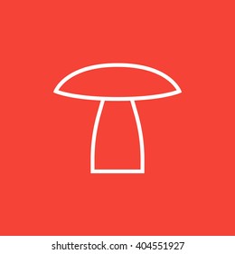 Mushroom line icon.