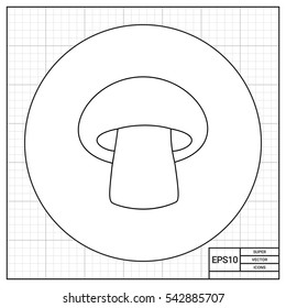 Mushroom Line Icon