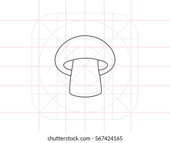 Mushroom Line Icon