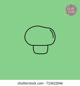 mushroom line icon