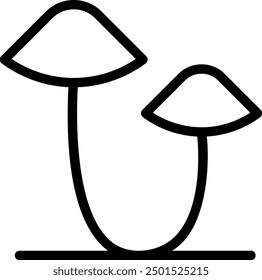 Pilzzeile Symbol, Vektorgrafik