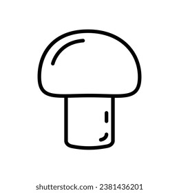 Mushroom line icon, outline vector sign on white background