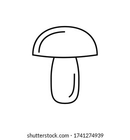 mushroom line icon. vector mushroom symbol.