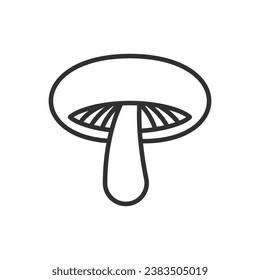 Mushroom, linear icon. Line with editable stroke