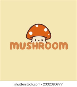 mushroom logo design idea vector. mushroom plant logo icon