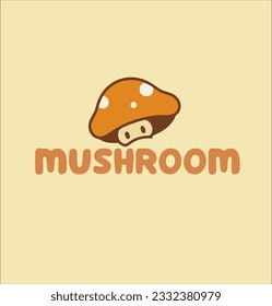 mushroom logo design idea vector. mushroom plant logo icon