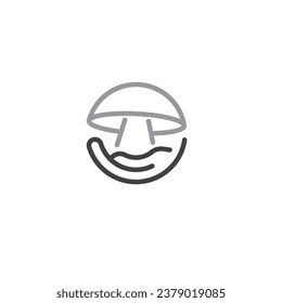 Mushroom logo design illustration vector template