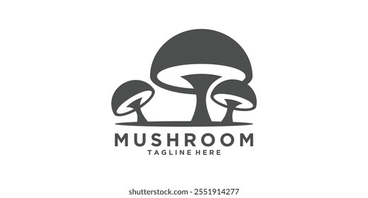 mushroom logo design, symbol, icon, vector, idea, creative.