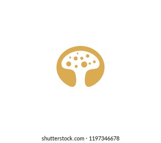 Mushroom Logo Icon 