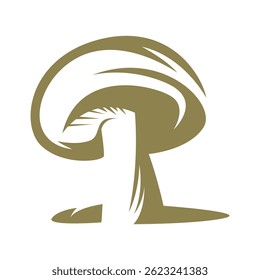 Mushroom logo icon design illustration