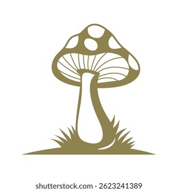 Mushroom logo icon design illustration